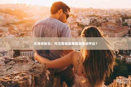 天津侦探社：河北有哪些挽回婚姻的平台？